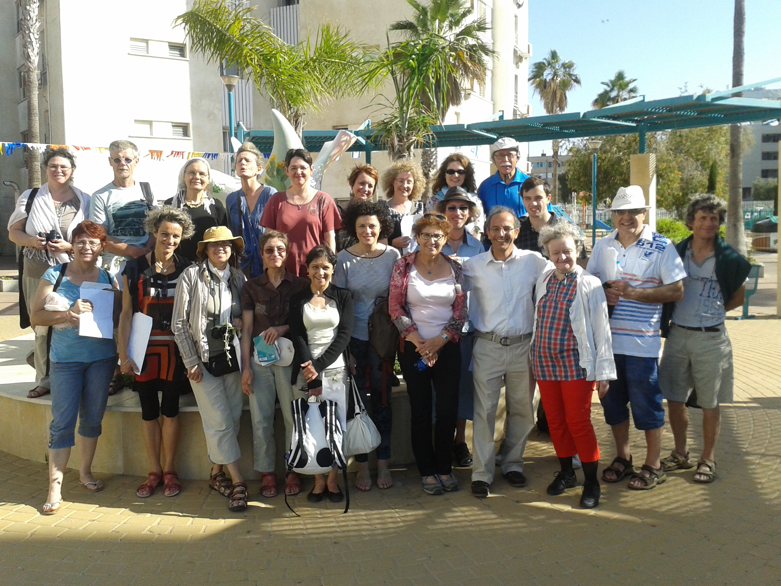 Le groupe évangélique de Toulouse au centre d'Intégration des nouveaux Olim a Ashqelon. Bienvenue en Israël ! Merci à Damien pour la photo!(Photo: Haïm Ouizemann, 1 mai 2014).
