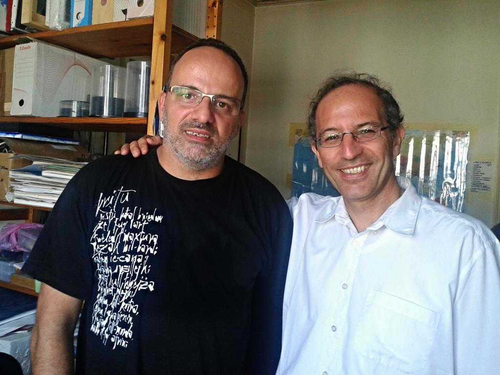 Michel et Haïm, une même passion pour l'hébreu (Paris Juillet 2013)