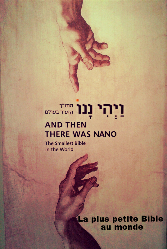 La Nano-Bible (50e anniversaire du Musée d'Israël à Jérusalem)