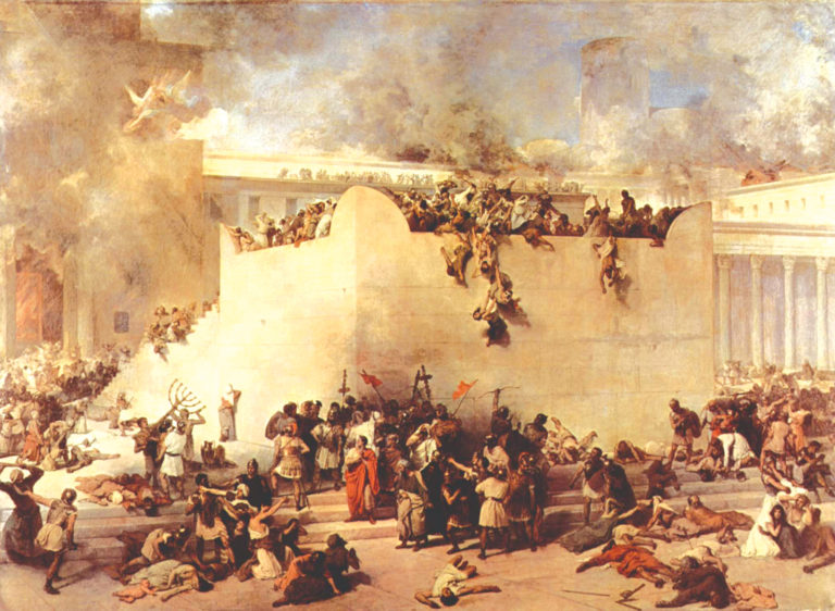 La destruction du Temple de Jérusalem, 1867, Francesco Hayez