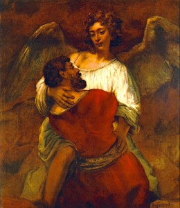 « Jacob luttant avec l’ange » Rembrandt