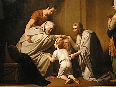 Jacob bénit Ephraim et Ménasshé, Benjamin West, 1820-1738
