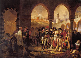 "Bonaparte visitant les pestiférés de Jaffa", Antoine-Jean Gros. 1804