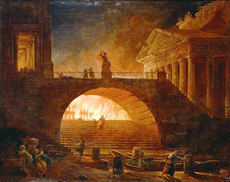 Rome en feu, Hubert Robert