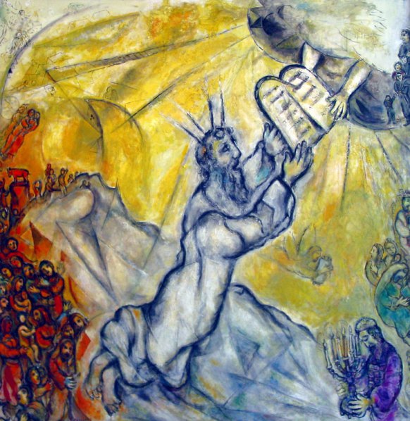 Le don de la Tora, Marc Chagall, 1958