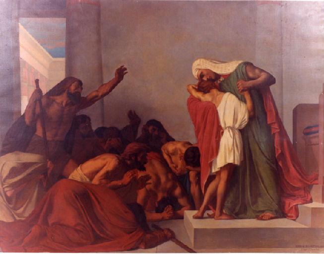 Joseph se fait reconnaître par ses frères, lauréat du deuxième prix de Rome 1863 Léon-Pierre-Urbain Bourgeois musée des Beaux-Arts de Nevers