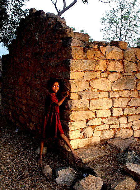 Une petite fille dalit en Andhra Pradesh. (Wikipedia)