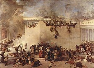 Francesco Hayez: " La chute de Jérusalem" ( peint en 1867)